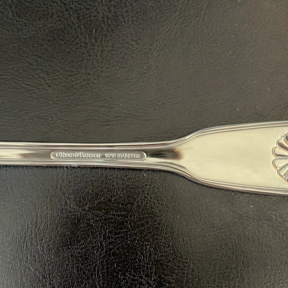 NEW Reed & Barton Colonial Shell II Serving fork aka Cold Meat Fork